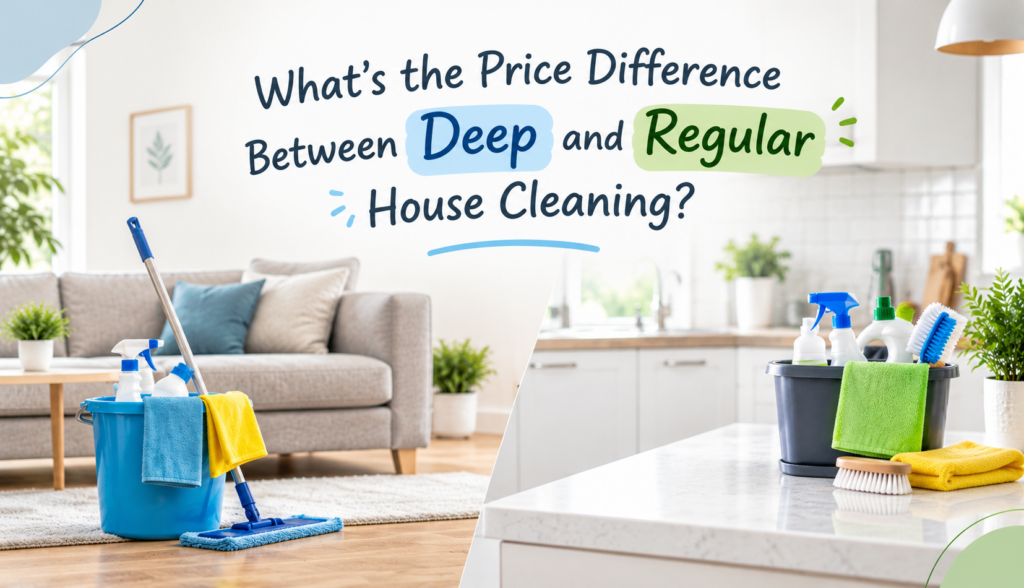 What’s the Price Difference Between Deep and Regular House Cleaning?
