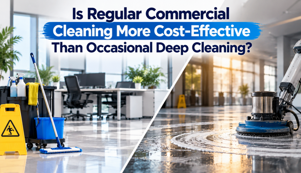 Is Regular Commercial Cleaning More Cost-Effective Than Occasional Deep Cleaning?